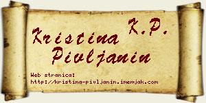 Kristina Pivljanin vizit kartica